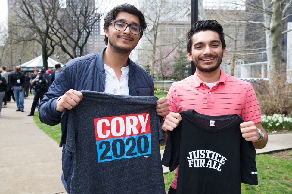Cory Booker "Justice For All" Kickoff Tour in Newark, N.J. on April 13, 2019.