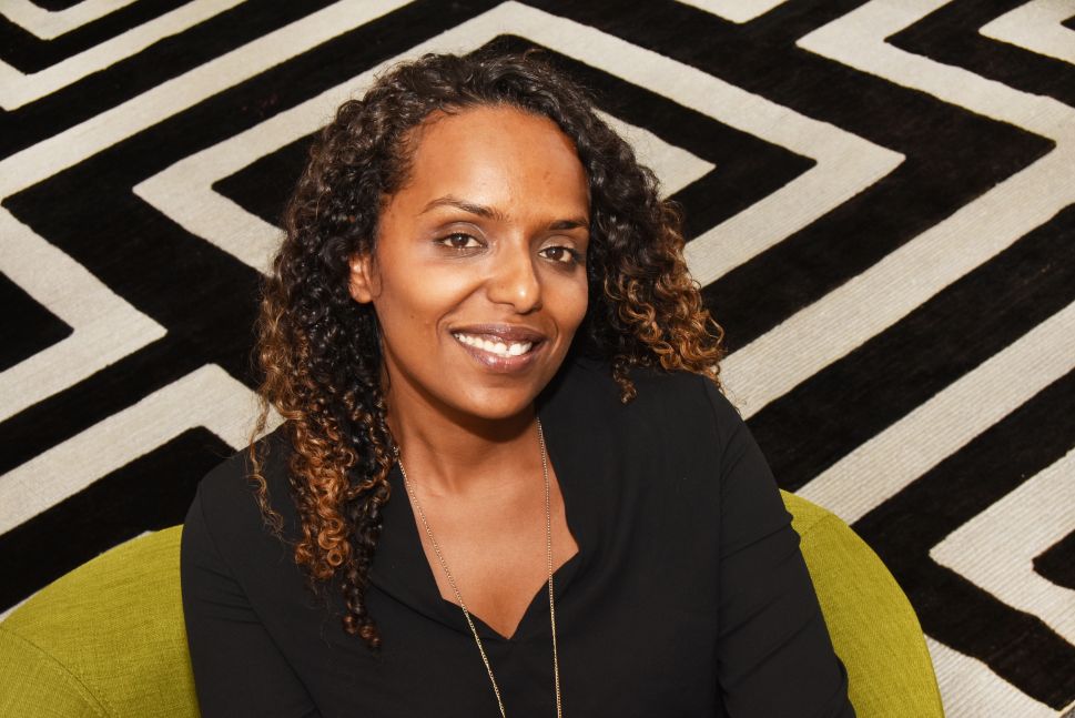 The co-founder and CEO of AptDeco, Reham Fagiri, originally from Sudan, at the Hearst Tower office.