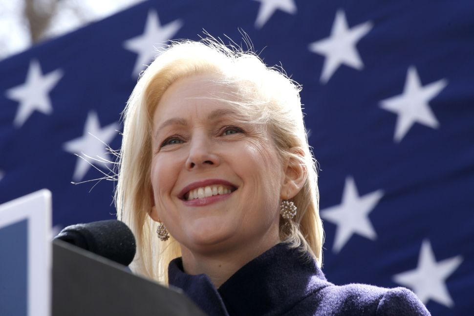 Democratic presidential candidate U.S. Sen. Kirsten Gillibrand.