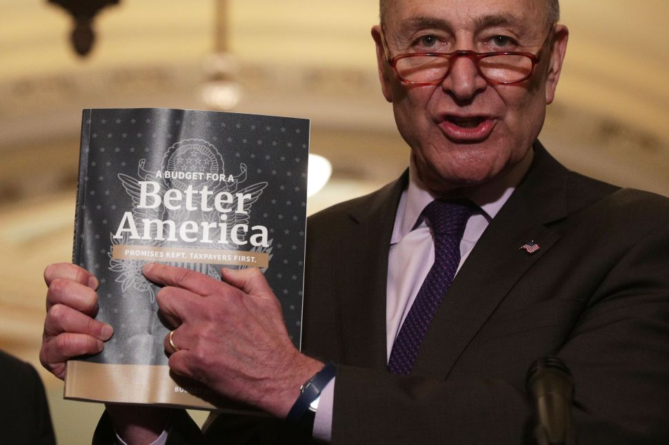 Senate Minority Leader Sen. Chuck Schumer (D-NY).