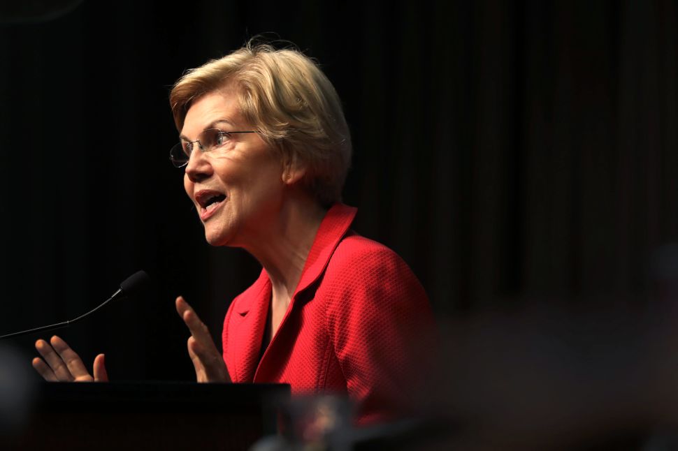Democratic presidential candidate Sen. Elizabeth Warren.