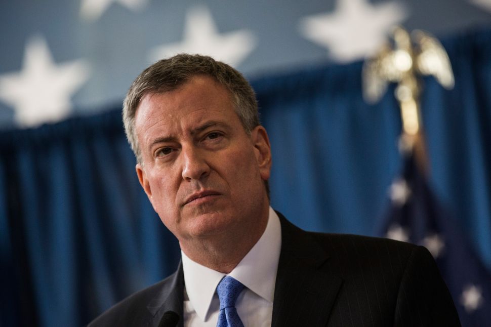 NYC Mayor Bill de Blasio