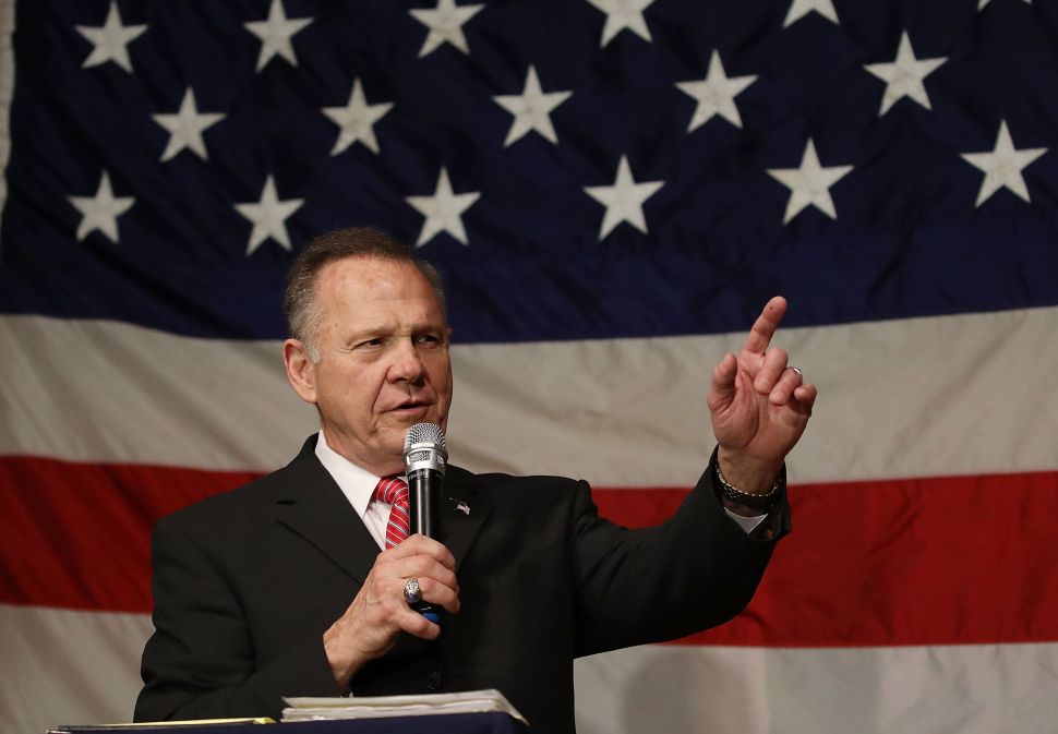 Former Republican Senatorial candidate Roy Moore.