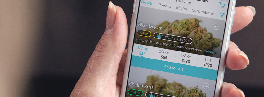 Eaze marijuana delivery app