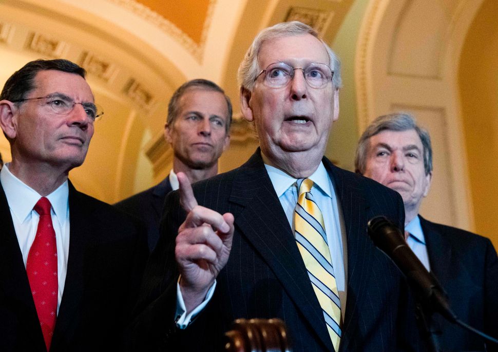 Senate Majority Leader Mitch McConnell.