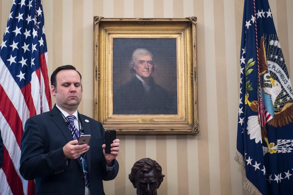 White House aide Dan Scavino.