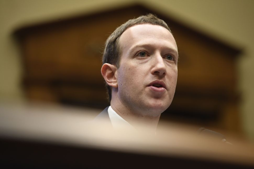 Facebook's CEO Mark Zuckerberg