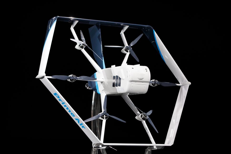 Amazon demonstrated its drone delivery service at the re:MARS conference in Las Vegas.