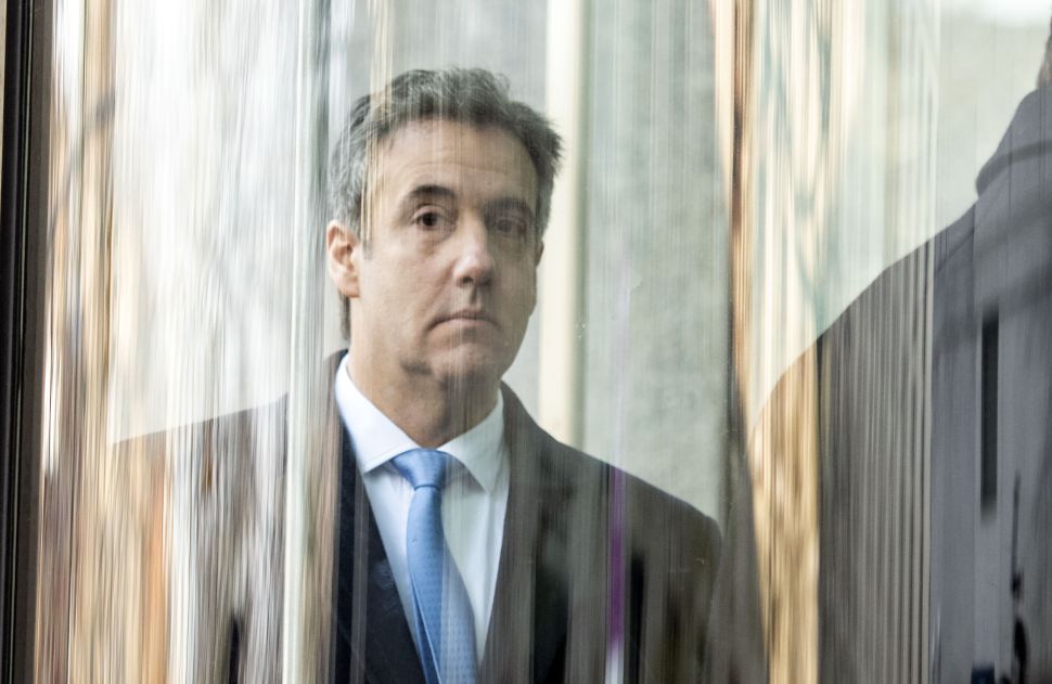 U.S. President Donald Trump's former attorney Michael Cohen.