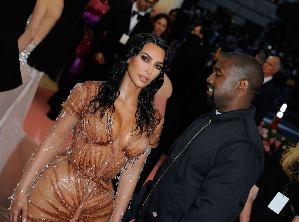 Kim Kardashian West and Kanye West at the 2019 Met Gala.