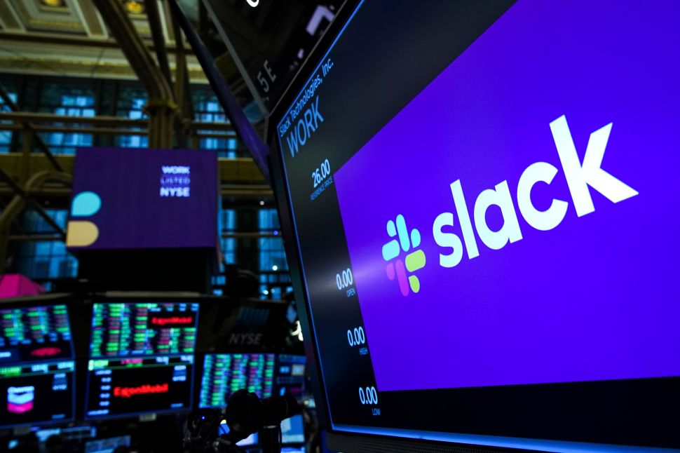 Workplace messaging app Slack debuted on the NYSE Thursday morning.