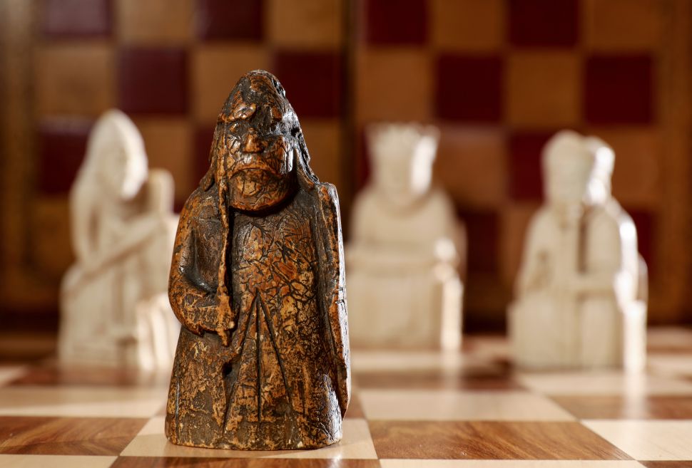 The Lewis Warder chess piece.