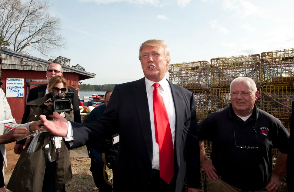 Donald Trump at Newick's Lobster House.