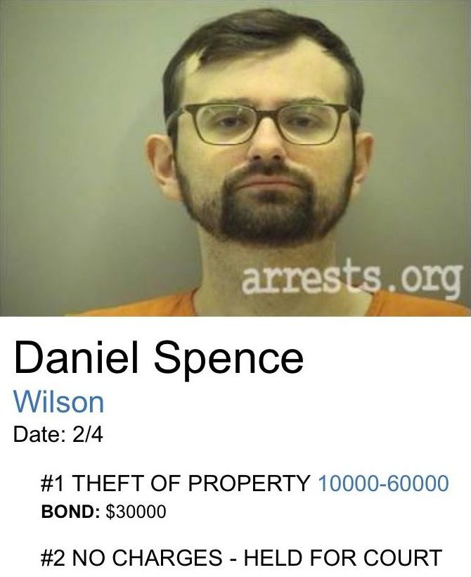 Daniel Spence Mugshot