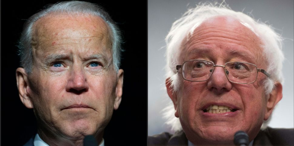 Joe Biden and Bernie Sanders