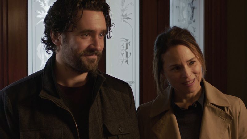 Allan Hawco and Suzanne Clément in The Child Remains.