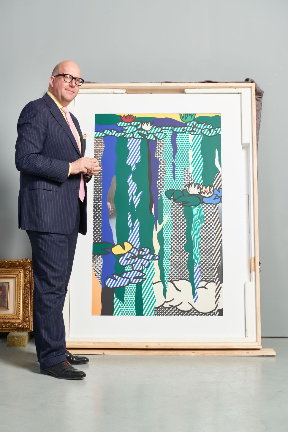 Hoffman and Roy Lichtenstein's "Water Lilies With Cloud" 1992.