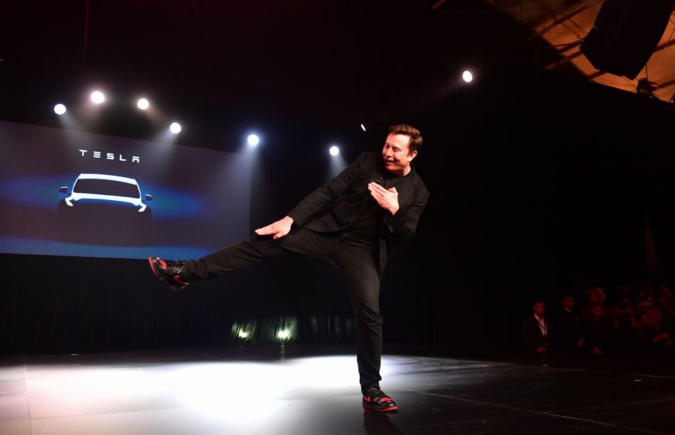 Tesla gave a glimpse of its concept pickup truck at the Model Y reveal event in March.