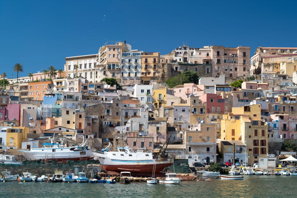 The Verdura Resort is located near the city of Sciacca (pictured) on the south coast of Sicily, Italy.