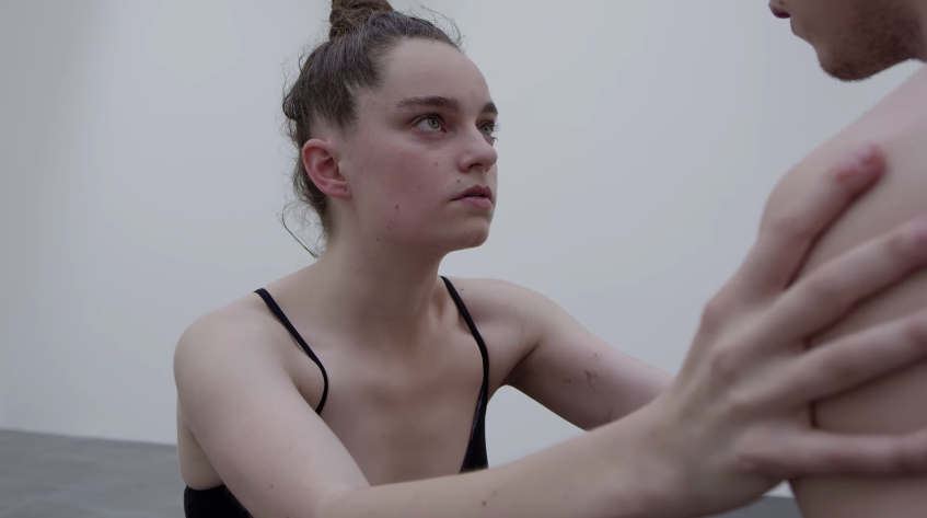 Emma Portner performing in Justin Bieber's 'Life Is Worth Living' music video.