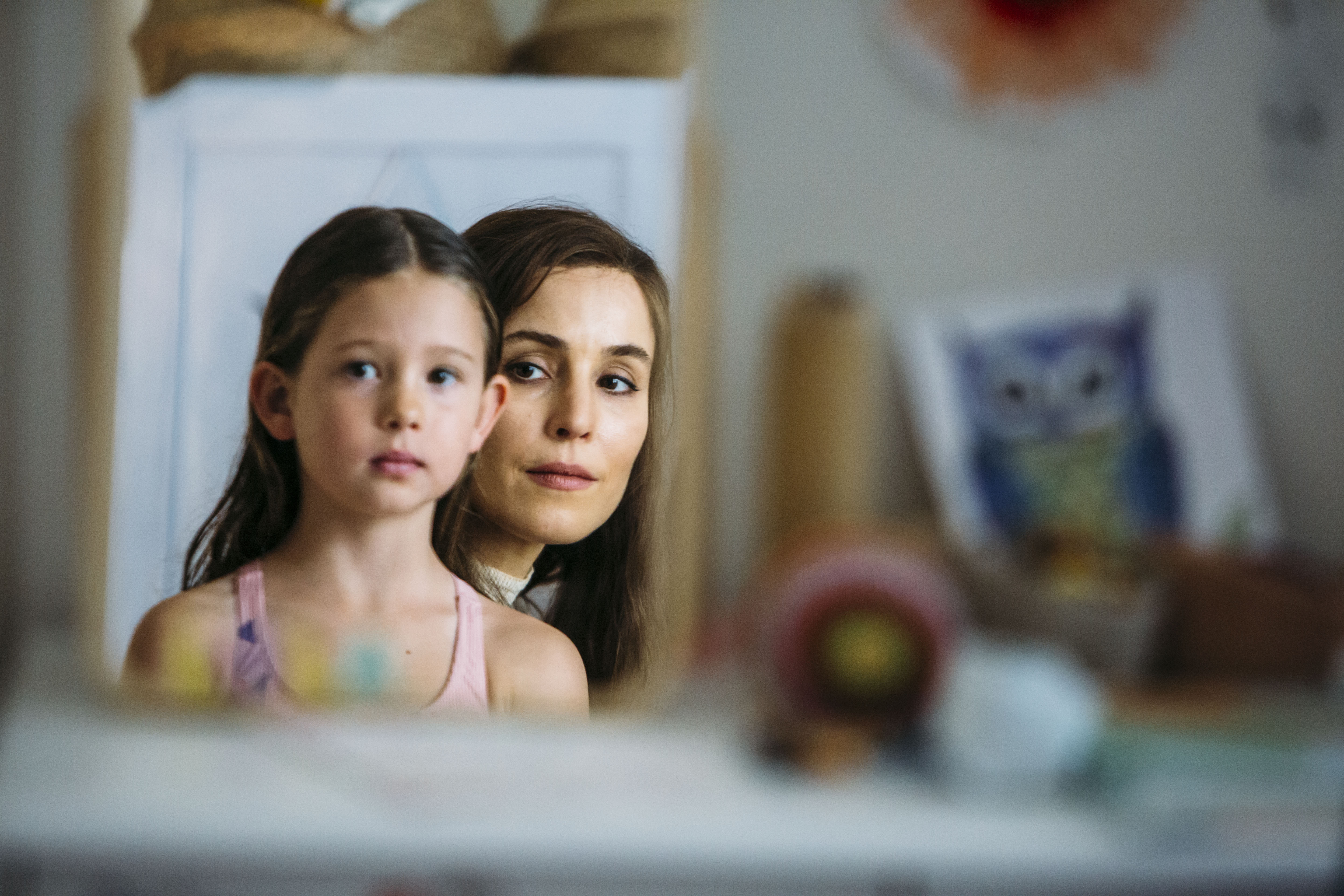 Annika Whiteley and Noomi Rapace in Angel of Mine.