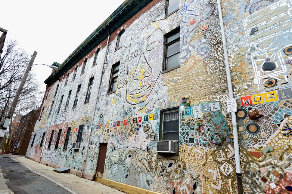 Some of Isaiah Zagar's murals on South Street, Philadelphia.