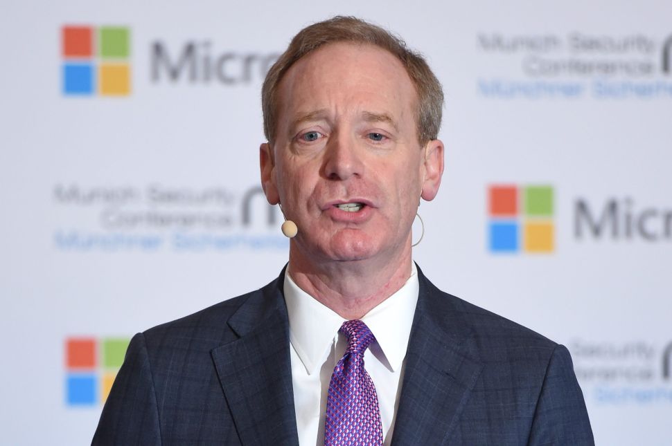 Microsoft president and chief legal officer Brad Smith.
