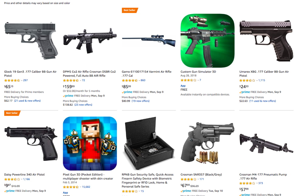 Amazon's guns