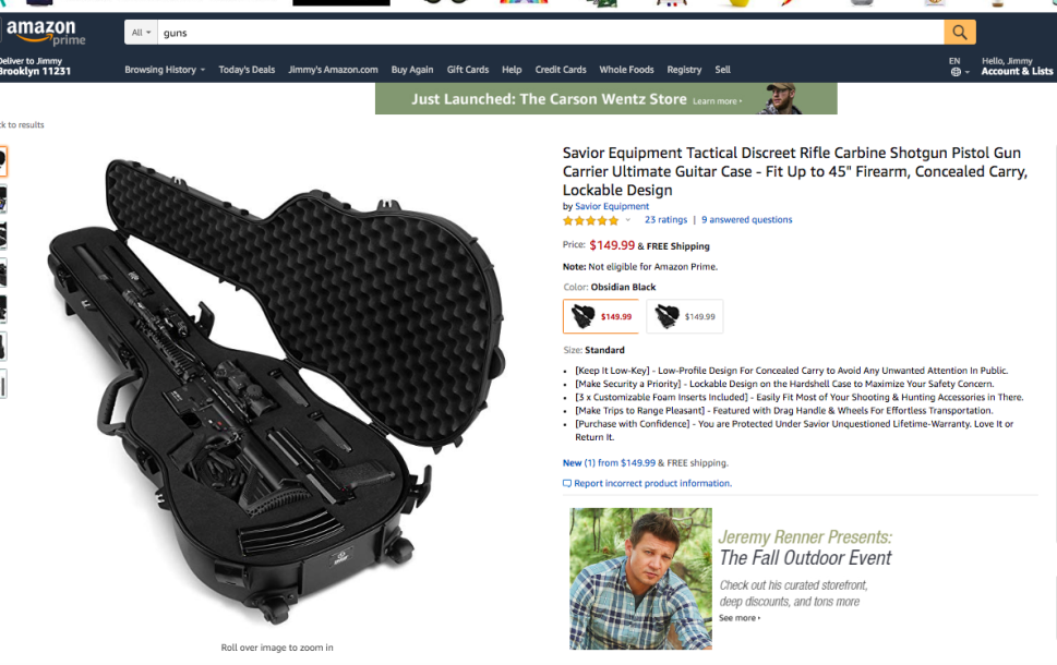 Amazon gun case