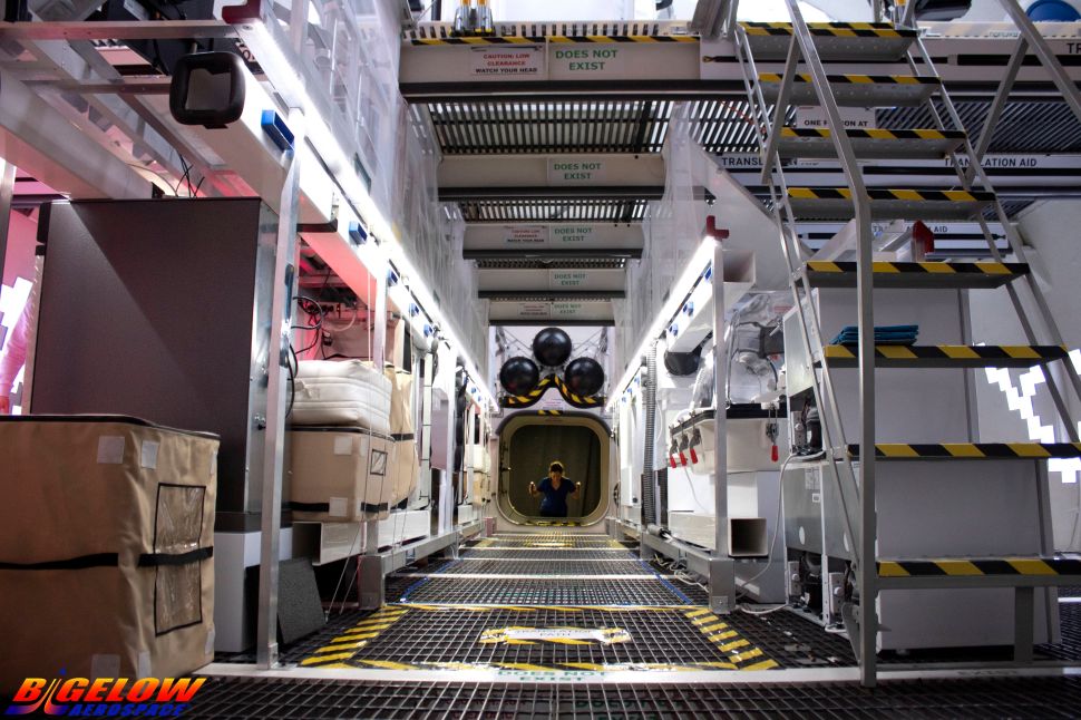 This is a look inside the central core of the B330, which is one of the main translation passages inside the space station.