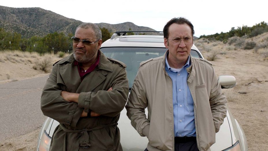 Nicolas Cage and Laurence Fishburne in Running with the Devil.