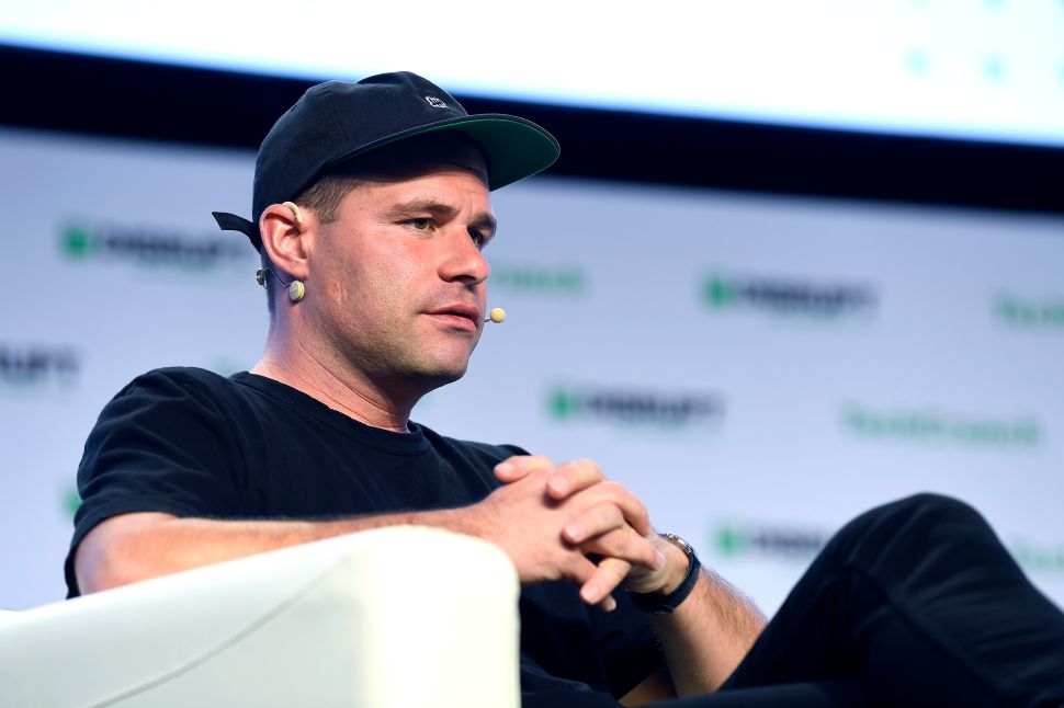 Postmates co-founder and CEO Bastian Lehmann speaks onstage during TechCrunch Disrupt San Francisco 2019.