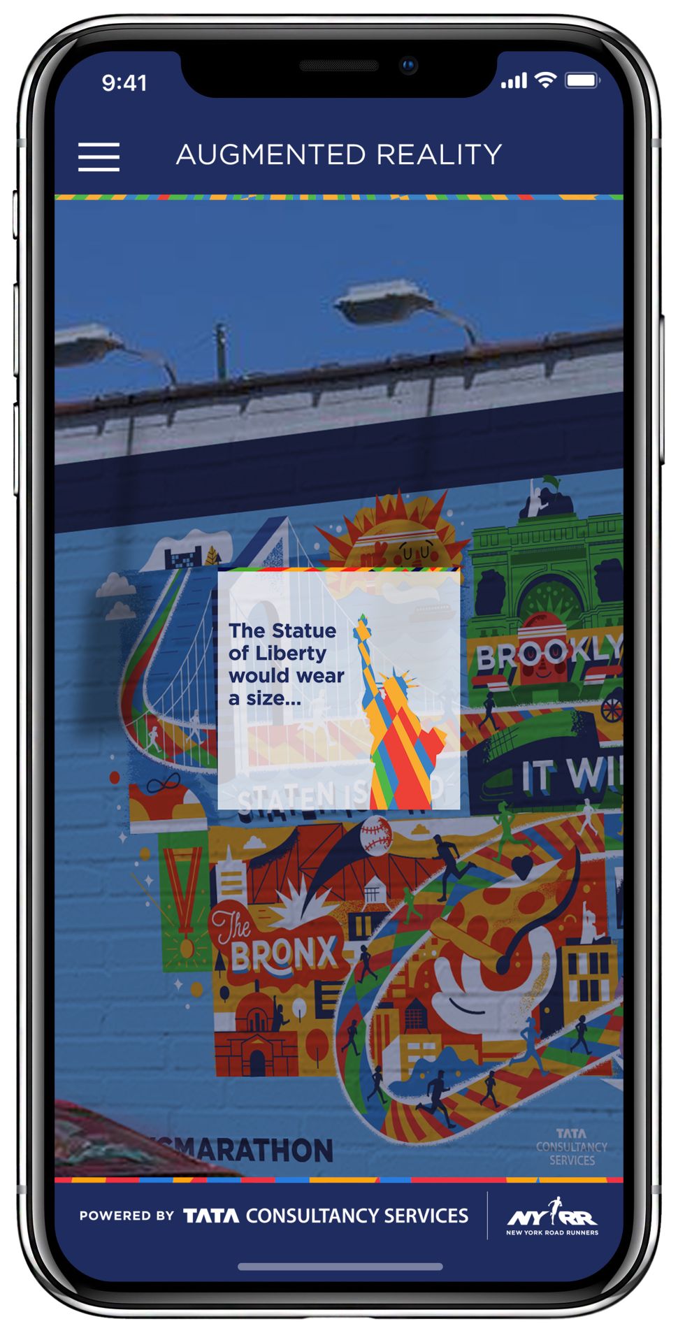 The marathon's app will feature AR tools for runners and participants.