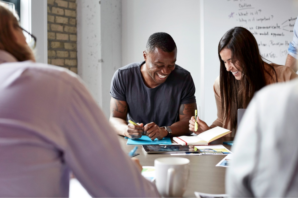 The Revel Health editorial teams treat health plan members like consumers. Messaging development meetings bring together data scientists, market researchers, copywriters and health care specialists to craft personalized health action communication plans.
