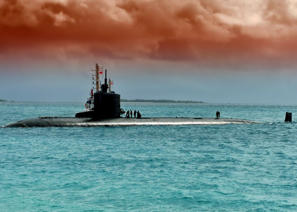 The main advantage of a nuclear submarine is the ability to remain submerged almost indefinitely, whereas diesel boats either need to surface or extend a "snorkel" above the water to "breathe."