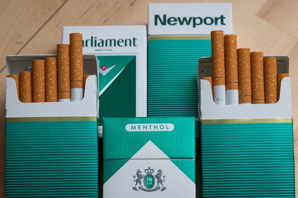Never mind that there’s zero evidence that menthol cigarettes are uniquely bad for smokers’ health.