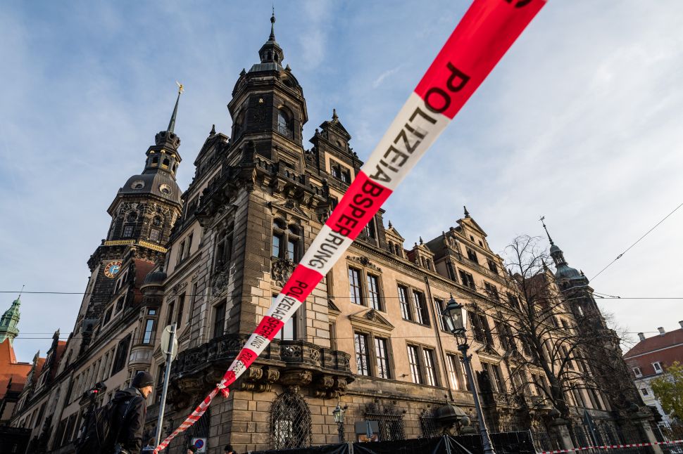 The building that houses the Gruenes Gewoelbe (Green Vault) collection in Dresden, Germany.