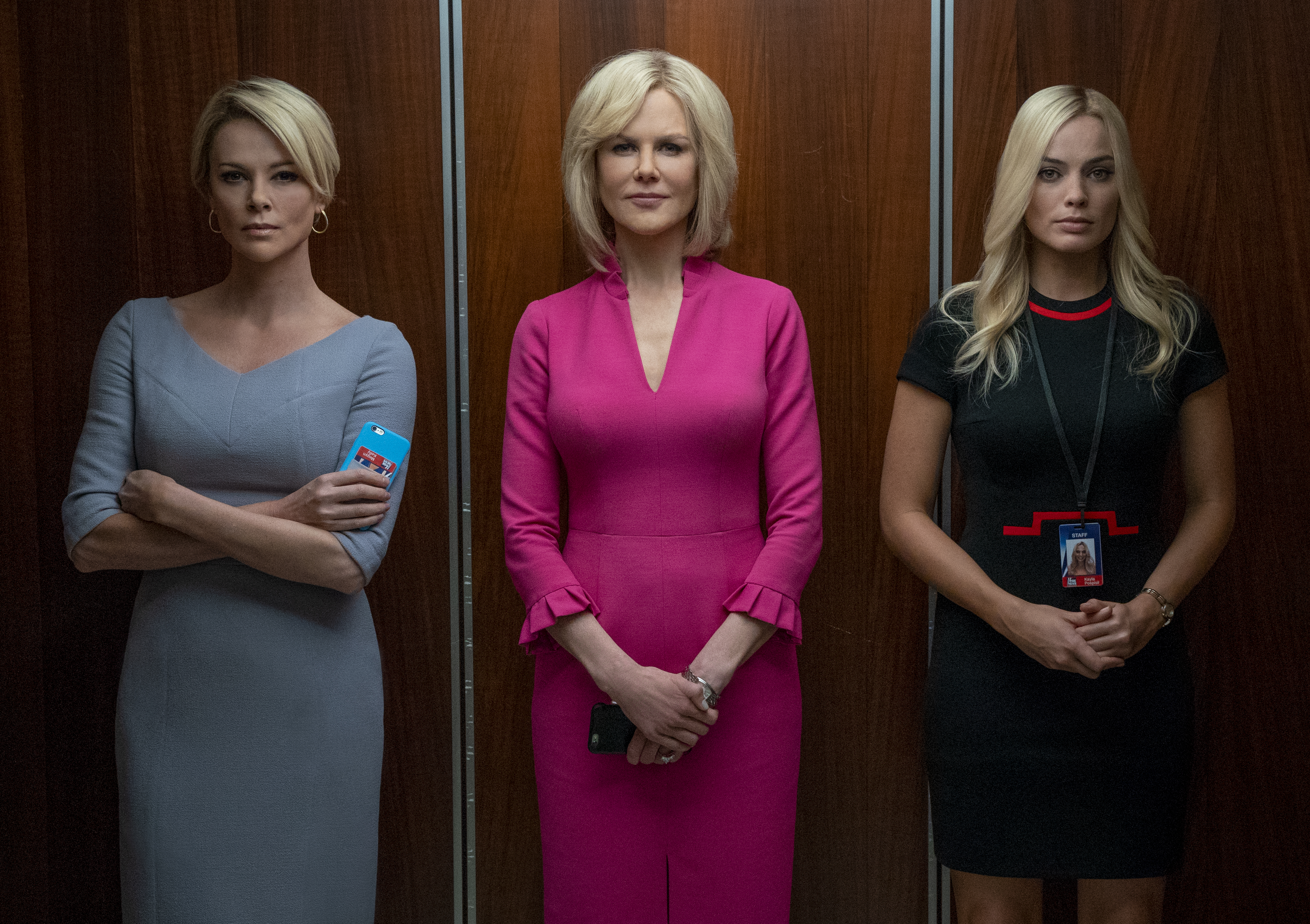 Charlize Theron, Nicole Kidman and Margot Robbie in Bombshell.