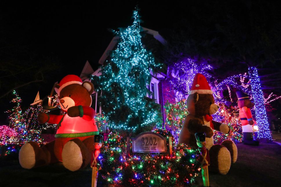 The Dyker Heights neighborhood has become the most popular area for Christmas lights viewing.