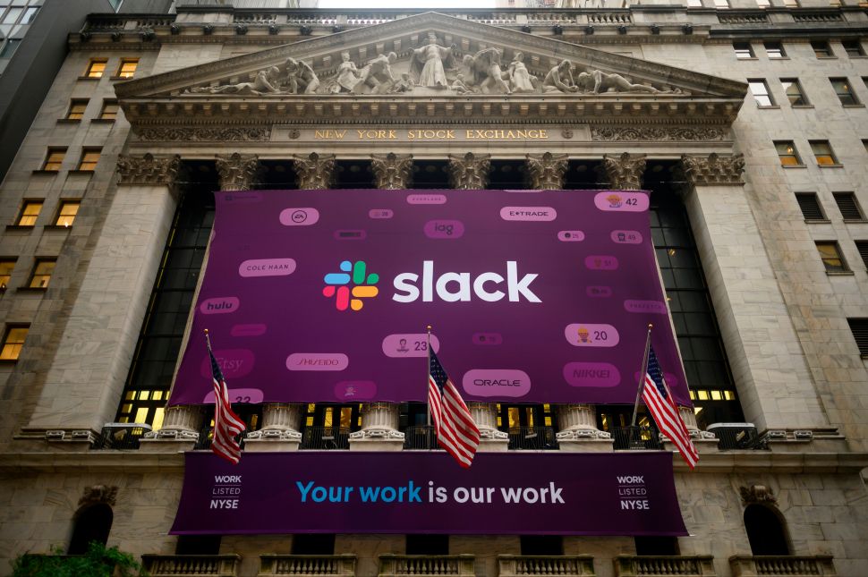Shares of Slack Technologies began trading on the NYSE on June 20 under the ticker symbol "WORK."