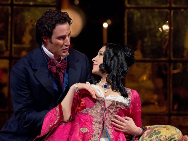 James Valenti and Angela Gheorghiu in 'La Traviata' at the Met.