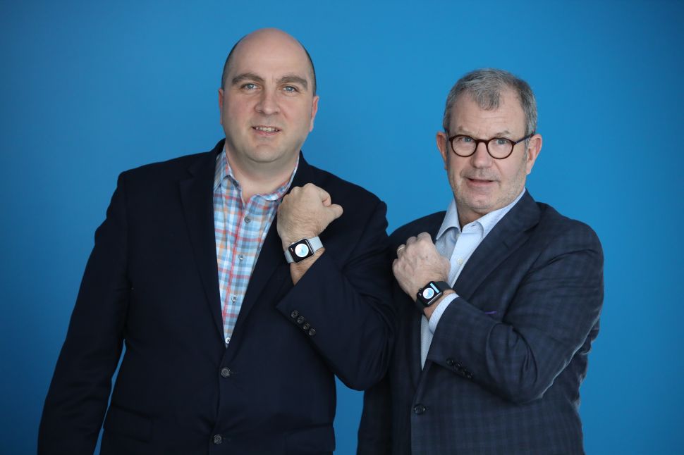 Caption: NightWare founder and CEO Grady Hannah and president Thomas Burke are teaming up to bring the first FDA-cleared digital therapeutic for PTSD to the marketplace.