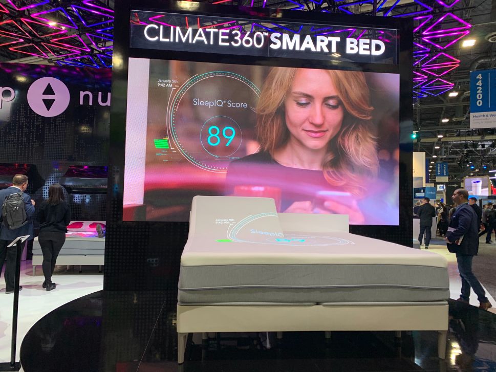 Smart bed maker Sleep Number unveils its latest smart mattress at CES 2020.