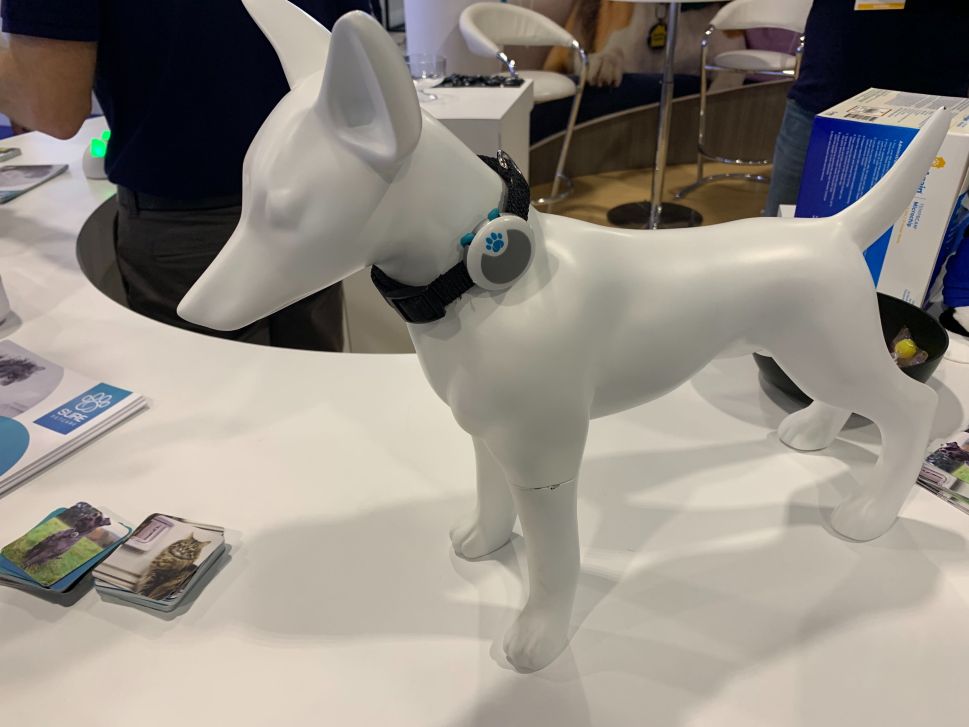 The Animo pet behavior tracker by Sure Petcare at CES 2020.