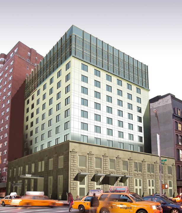 Hyatt Union Square rendering.