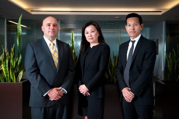 From left: Richard Grani, Wendy Cai-Lee and Derrick Do. (Photo by Michael Hicks)