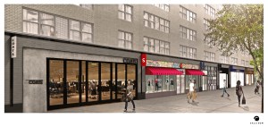 Rendering of the retail space at 2001-2017 Broadway. (Callison)