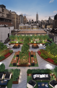 Rendering of the rooftop at 50 West 23rd Street (credit: H5 Property).