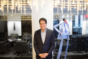 FROM A TO ZIEL: Mr. Feldman at his artfully decorated offices (Photo: Aaron Adler for Commercial  Observer).