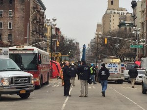 Scenes from the Second Avenue explosion.